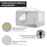 SWANEW Faltpavillon, UV-Schutz Pop Up Pavillon, Partyzelt, 3x3m, Wasserdicht