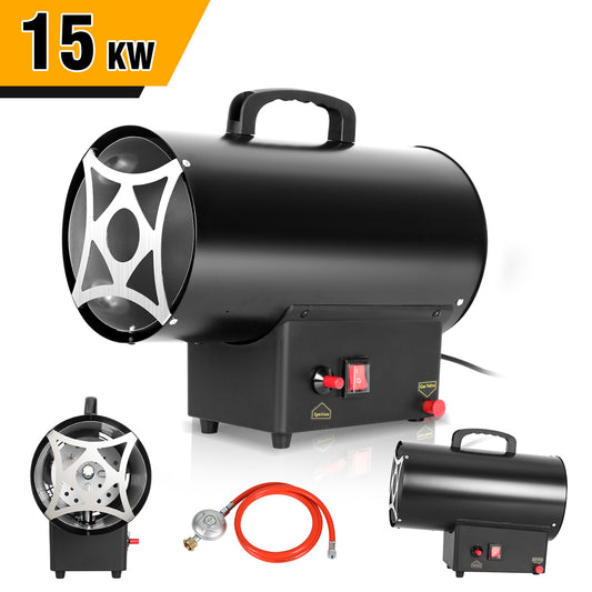 SWANEW Gasheizgebläse 10/15/30kW, Gasheizung für innenräume, Gasheizer, Gas Heizgerät