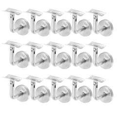 SWANEW Edelstahl Handlaufhalter, Handlaufträger mit Abdeckrosette, Handlauf Wandhalter Neigung Verstellbar Wandbefestigungen, Handlaufstütze