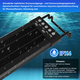 SWANEW LED Aquarium Beleuchtung, 24/7 Modus, wasserdicht, 55-150cm, Aufsetzleuchte Vollspektrum Licht