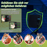 SWANEW Automatische Hühnerklappe Solar, Einklemmschutz, IP65 Wasserdicht, Automatische Hühnertür