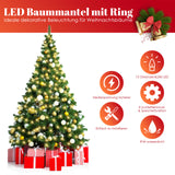 SWANEW LED lichterkette Weihnachtsbaum, Weihnachtsbaumkette, Weihnachtsbeleuchtung, mit Ring, Weihnachten Deko