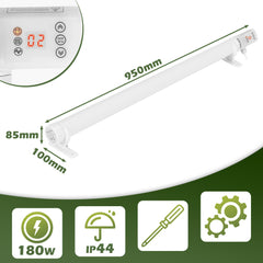 SWANEW Gewächshausheizung mit thermostat, Gewächshaus Heizung, Elektrische Heizung für Gewächshäuser, Frostwächter