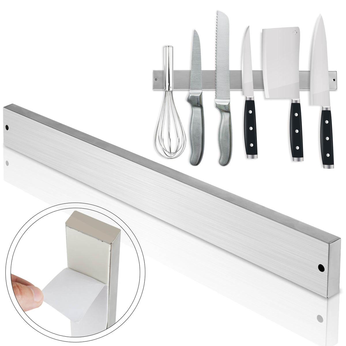 SWANEW Messerhalter Magnetleiste 304 Edelstahl magnetisch Messerleiste 40CM