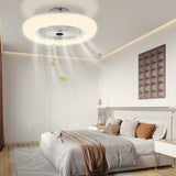 SWANEW Deckenventilator mit Beleuchtung, Deckenleuchte mit Ventilator, 80W, Ø55cm, 3 Windgeschwindigkeiten