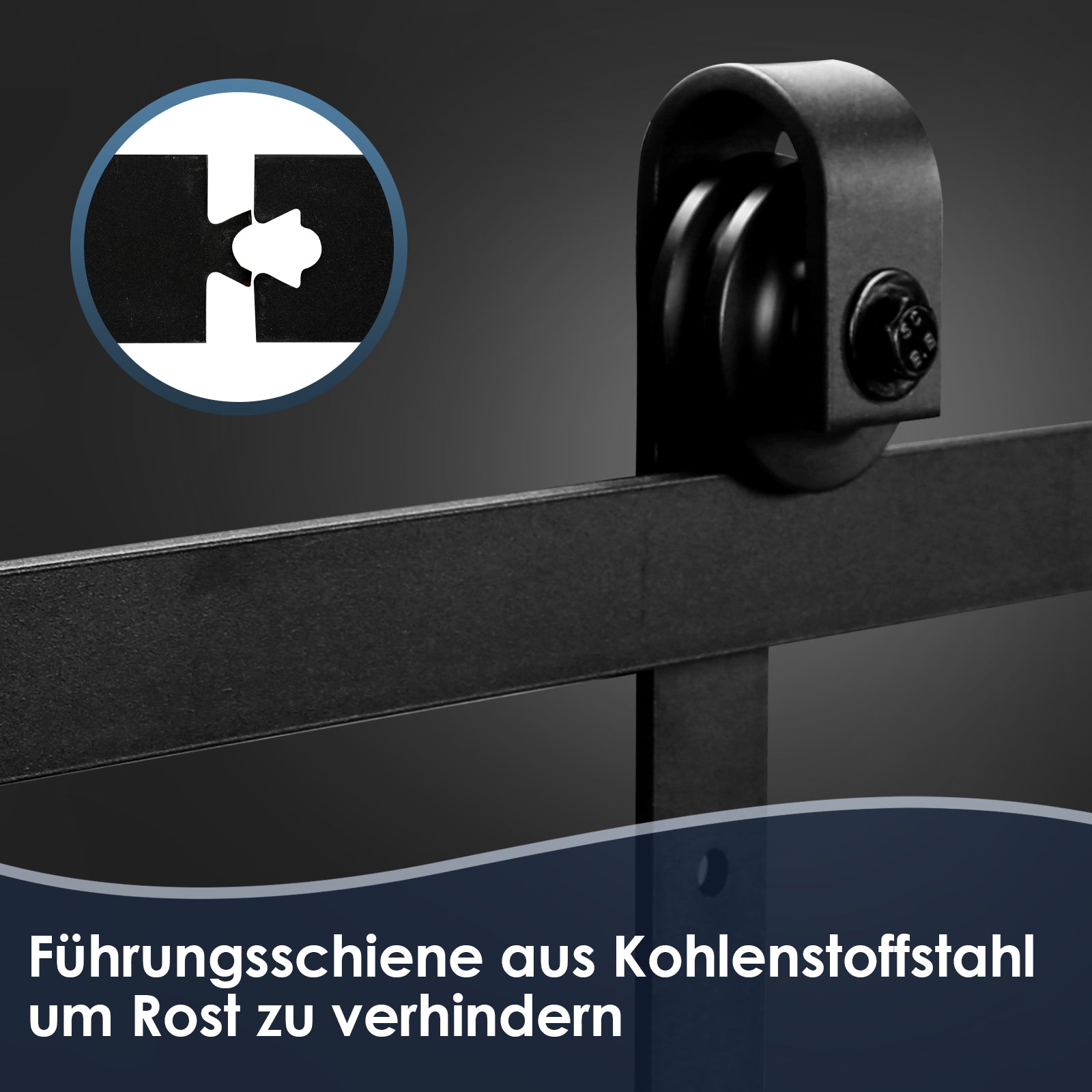 Schiebetürbeschlag Diamant 183/200 cm