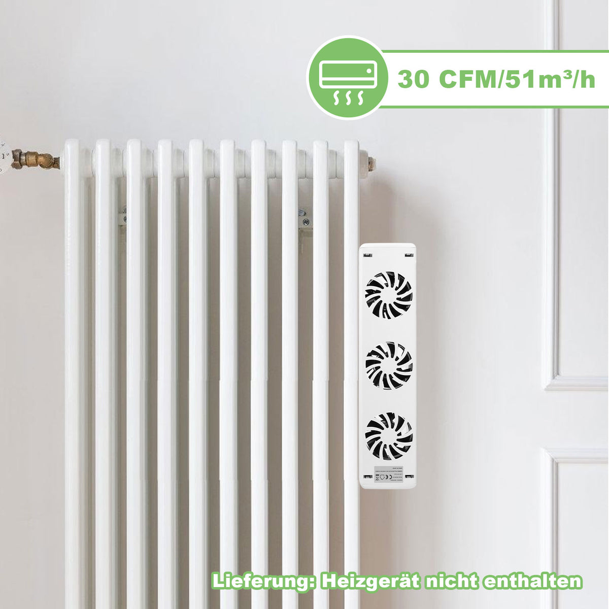 SWANEW Heizkörper Ventilator, Ventilatoren für Unterheizungen und Heizkörper, Heizungsventilator Sparen von Energie und Heizkosten bietet