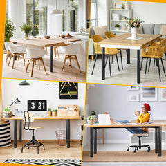 SWANEW 4er Set Tischbeine Metall,Schwarz Tischfuß Höhenverstellbar 710-1100mm, Tischfuss für möbel mit Schrauben, | Belastbar bis 200KG, für Sofa Möbelfüße Schreibtisch tischfüße