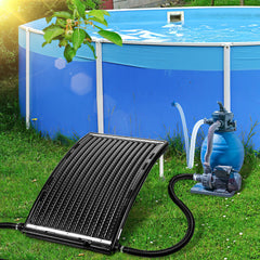 SWANEW Poolheizung Solar Solarheizung Pool 110 x 65 x 15 cm Sonnenkollektor Pool Anschluss Ø 38 mm Pool Heizungen Solar für Warmwasser Schwimmbad Gartendusche Pool