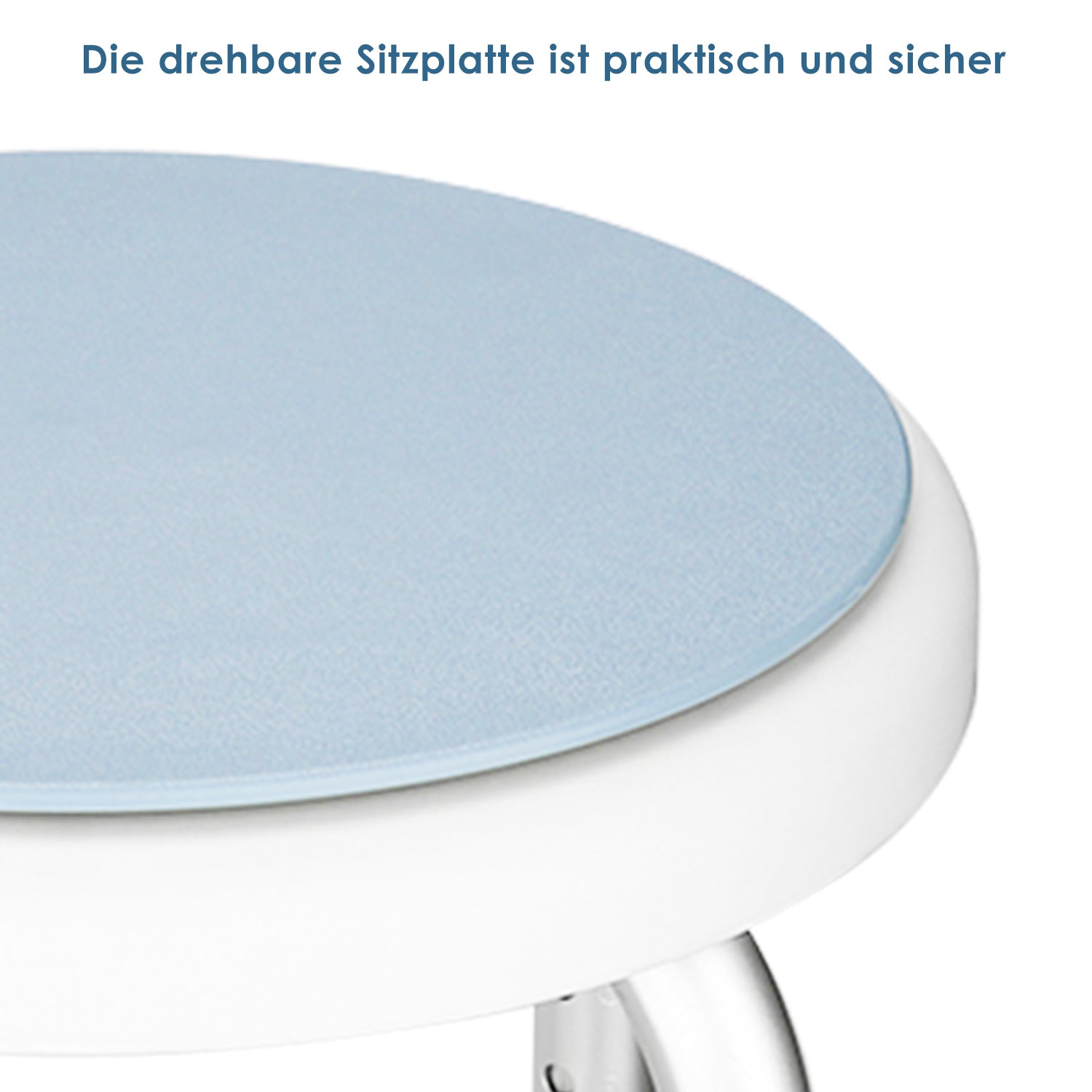 Duschhocker für Senioren 360°Drehbarer Runder
