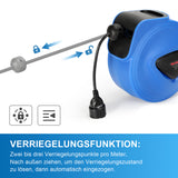 SWANEW Kabeltrommel Automatik, 20m +1,5m Kabelaufroller Wandmontage, IP44