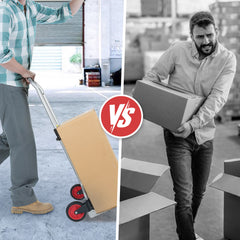 SWANEW Sackkarre klappbare, Stapelkarre, Transportkarre, 60kg Belastbarkeit