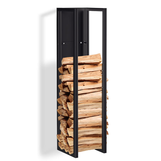 SWANEW Kaminholzregal Metall, Hängend brennholzregal, Feuerholzregal