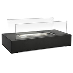 SWANEW Tischkamin Bioethanol, Dekokamin, Tischfeuer mit Löschstab Ethanol, 35 x 18 x 15 cm