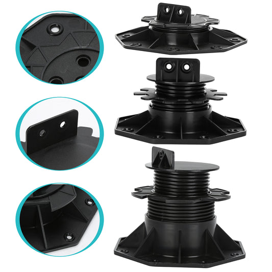 SWANEW Stelzlager höhenverstellbar, Stellfuss Plattenlager, für WPC- oder Holzunterkonstruktionen geeignet