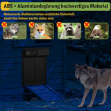 SWANEW Automatische Hühnerklappe, Hühnertür Automatischer Türöffner, Elektrische Hühnerklappe, mit Wasserdicht Großes Display, Timer