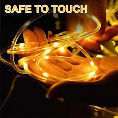 SWANEW 10 Meter LED Lichterschlauch Außen, Wasserfest LED Schlauch, mit Fernbedienung & Timer, Dimmbar & Memory-Funktion, IP65 [Energieklasse F]