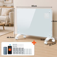 SWANEW Infrarotheizung 2000W / 2500W, Konvektor Heizung mit 24-h-Timer