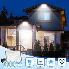 SWANEW LED Strahler Außen, Fluter 6000k Kaltweiß, IP65 Wasserdicht Aussenstrahler, Scheinwerfer (Kein Stecker)