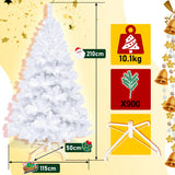 SWANEW Künstlicher Weihnachtsbaum, PVC Schwer Entflammbar, mit ständer, Weihnachtsdeko