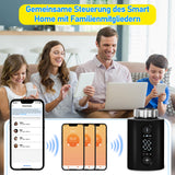 SWANEW Heizkörperthermostat, Thermostatisches Heizkörperventil, WiFi Smart Heizungsthermostat