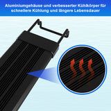 SWANEW LED Aquarium Beleuchtung, 24/7 Modus, wasserdicht, 55-150cm, Aufsetzleuchte Vollspektrum Licht