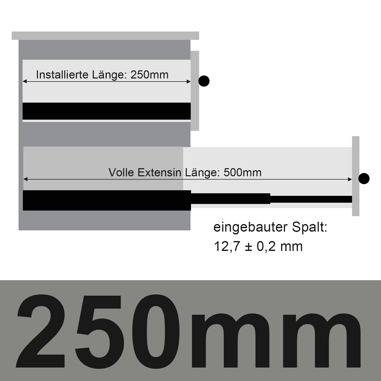 SWANEW Schubladenschienen 250 - 550 mm, Schubladen  Schienensystem mit Selbsteinzug, Teleskopschiene vollauszug Schubladenauszüg, Kugelführung, Tragkraft 35 Kg