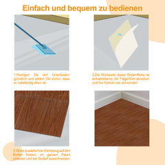SWANEW PVC Bodenbelag Selbstklebend, Vinylboden, Vinyl Laminat, 30x30cm