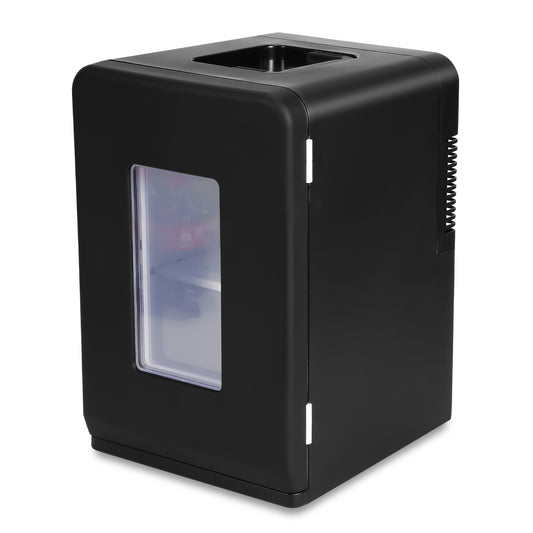 SWANEW 2in1 Mini Kühlschrank Kühlbox 15L, Tragbarer Kühl- und Heizkühlschrank mit 220V AC/12V DC für den Auto- und Heimgebrauch [Energieklasse F]