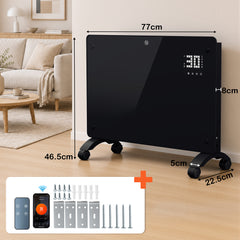 SWANEW Infrarotheizung 2000W / 2500W, Konvektor Heizung mit 24-h-Timer