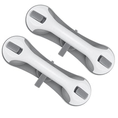 SWANEW 2PC Badewannengriff MAX 110 KG, 28CM Haltegriff Dusche mit Saugnapf, Abnehmbare Duschgriff, ohne Bohren