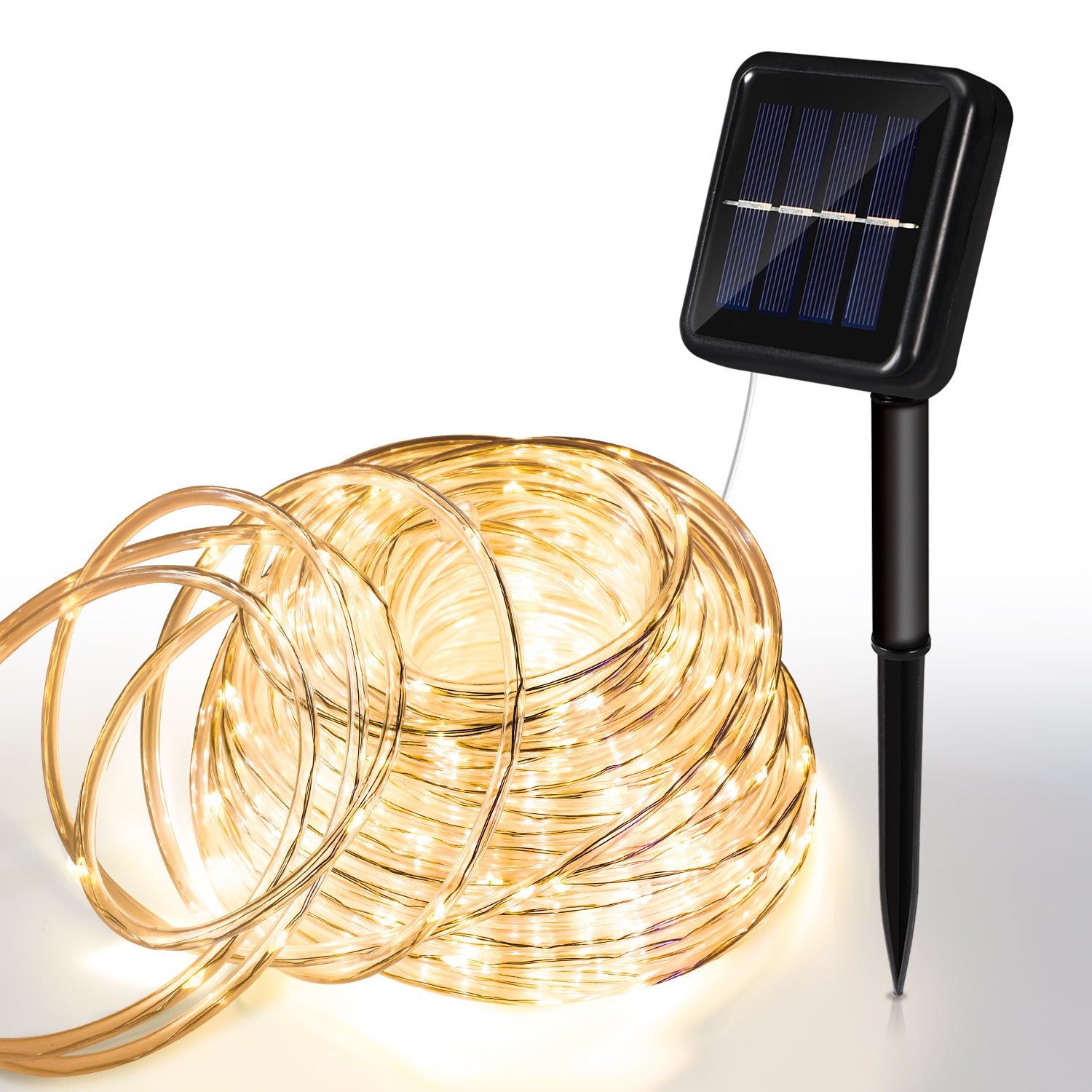 SWANEW Solar LED Lichtschlauch für Außen, 100 LEDs Lichterschlauch, IP – Swanew