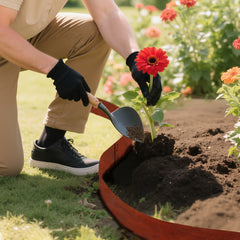 SWANEW Rasenkante mit Dornen, Beetumrandung Metall,  Beeteinfassung 15cm/18cm