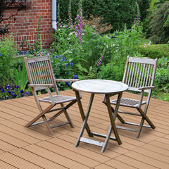 SWANEW WPC Terrassenfliesen, 30x60cm Balkonfliesen, Klickfliesen, Gartenfliesen, 1㎡-5㎡