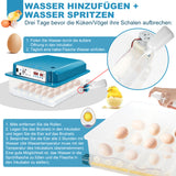 SWANEW 36 Eier Brutmaschine Vollautomatisch, Brutautomat Vollautomatisch Hühner mit Feuchtigkeitsüberwachung und Automatischer Eierrotation