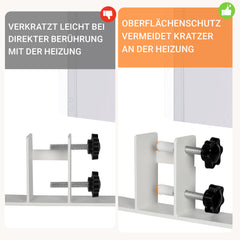 SWANEW 2x Standfüße für Infrarotheizungen Universell, Standgerät für Heizplatte, Infrarotheizung, Infrarotheizung Standfüße