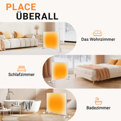 SWANEW 2x Standfüße für Infrarotheizungen Universell, Standgerät für Heizplatte, Infrarotheizung, Infrarotheizung Standfüße