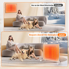 SWANEW 2x Standfüße für Infrarotheizungen Universell, Standgerät für Heizplatte, Infrarotheizung, Infrarotheizung Standfüße