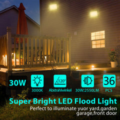 SWANEW LED Strahler Außen, LED Fluter 10W-100W, LED Scheinwerfer Kaltweiß/Warmweiß, Aussenstrahler IP66 Wasserdicht (Kein Stecker)