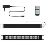 SWANEW LED Aquarium Beleuchtung, 24/7 Modus, wasserdicht, 55-150cm, Aufsetzleuchte Vollspektrum Licht