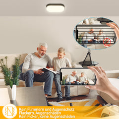 SWANEW 15W LED Außenleuchte Wandleuchte Außenwandleuchte 4000K Neutralweiß IP54 wasserdicht