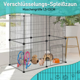SWANEW Freigehege für Kaninchen, Welpenauslauf, Tierlaufstall