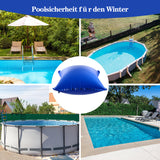 SWANEW Poolkissen Winter, Pool Luftkissen 120 x 120 cm