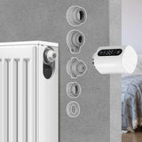 SWANEW Heizkörperthermostat, Thermostatisches Heizkörperventil, WiFi Smart Heizungsthermostat