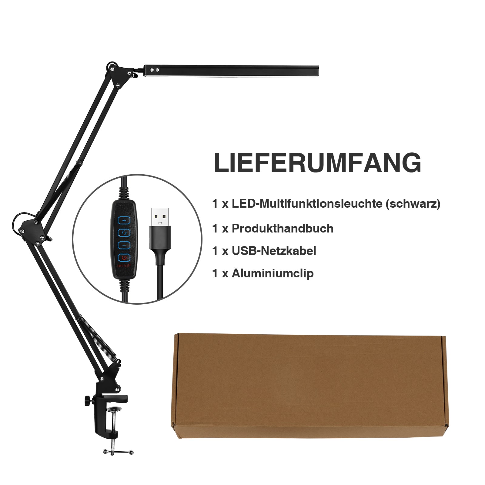 LED Schreibtischlampe, 10W 