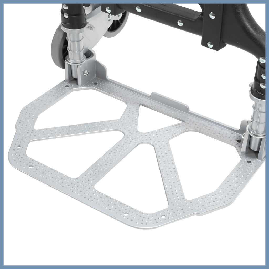 Treppensackkarre Klappbar 75kg Klappbare Treppensackkarre – 75 Kg Tragkraft, Aluminium, 6 Räder, Inkl. Spanngurt, Silber/schwarz Treppensackkarre Klappbar 75kg Klappbare Treppensackkarre – 75 Kg Tragkraft, Aluminium, 6 Räder, Inkl. Spanngurt, Silber/schwarz