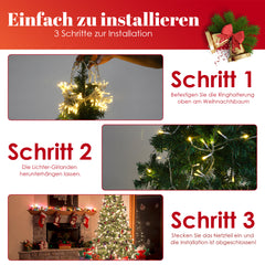 SWANEW LED lichterkette Weihnachtsbaum, Weihnachtsbaumkette, Weihnachtsbeleuchtung, mit Ring, Weihnachten Deko