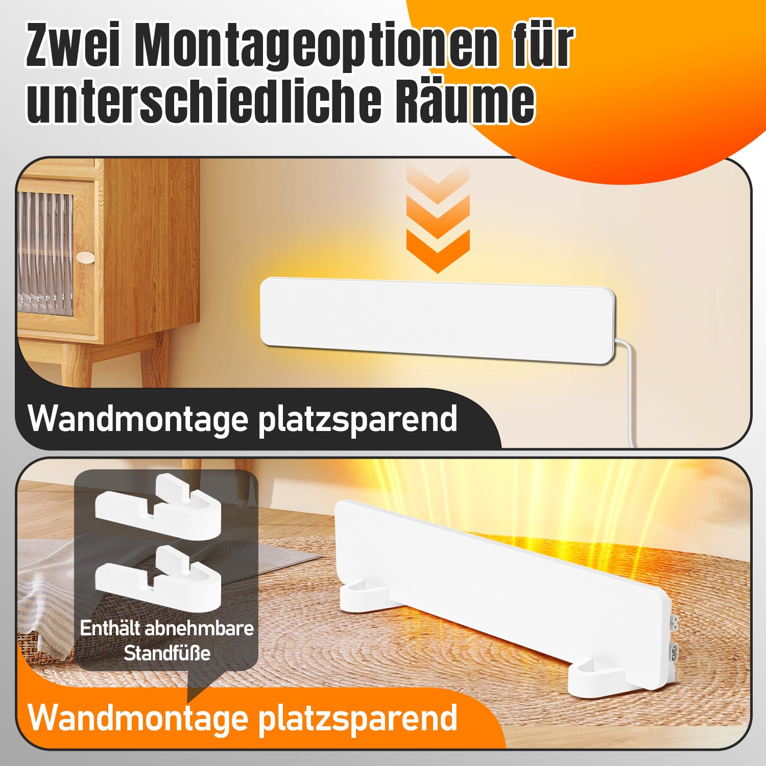 SWANEW Schimmel Heizung 50 W – Infrarot Schimmel Entferner & Wand-Infrarotpaneel für Bad, Küche, Keller – Schimmelbekämpfung & Feuchtigkeitskontrolle