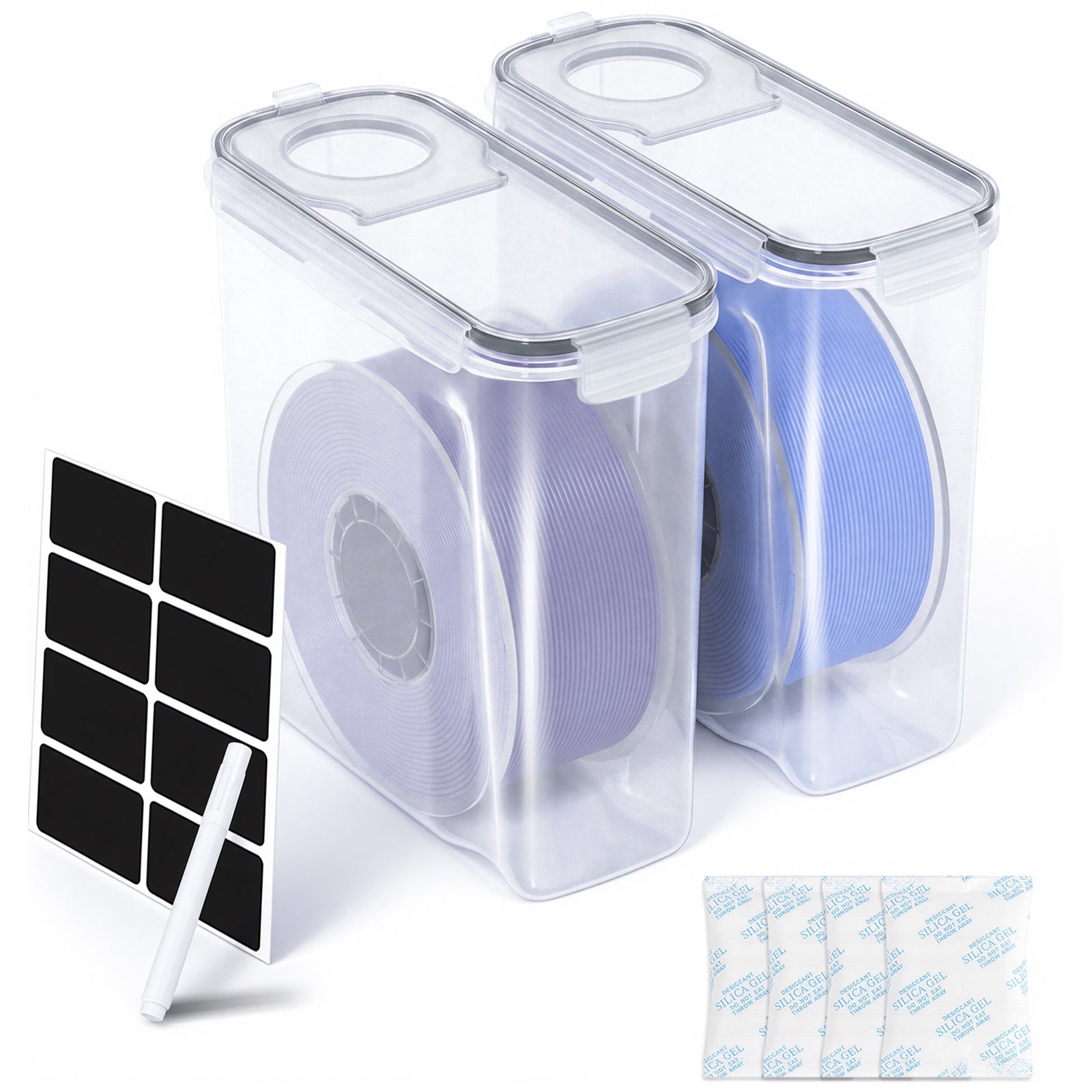 SWANEW 3D Filament Aufbewahrungsbox 4L, PP-Box für 3D Druck Filament