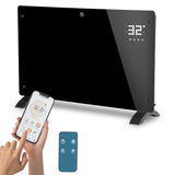 SWANEW Elektroheizung 2000W, Konvektor Heizung, Elektroheizkörper, Standgerät Elektrisch Heizkörper, Infrarotheizung mit Fernbedienung Thermostat & App-Steuerung, Wandmontage, [Energieklasse A]